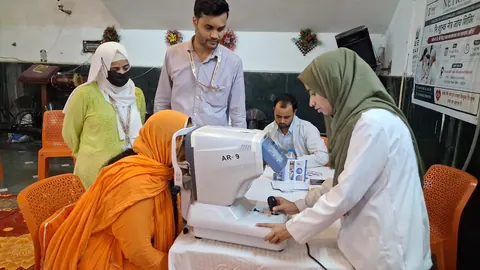 A Netram Eye Foundation eye camp
