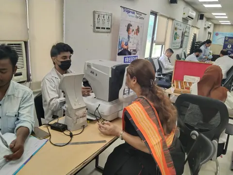 A Netram Eye Foundation eye camp