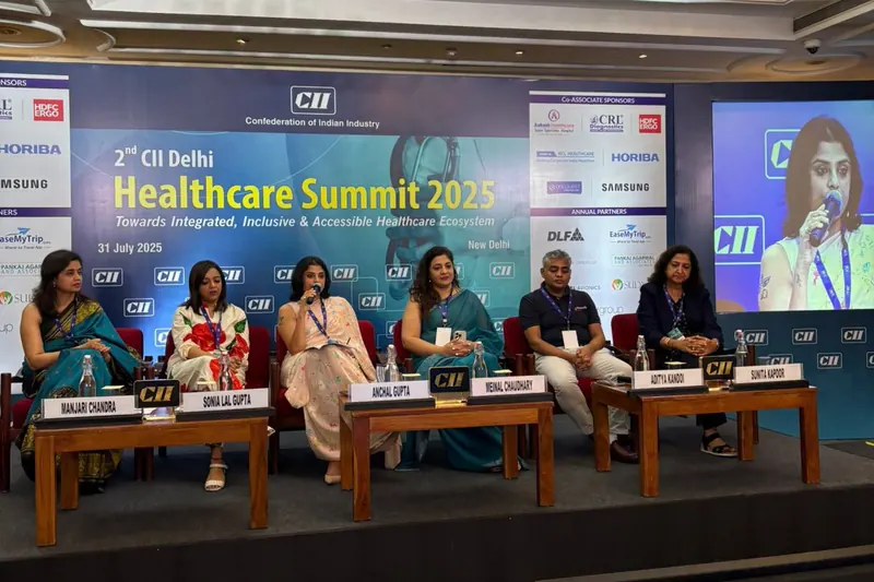 Dr. Anchal Gupta on the panel at the CII Delhi Healthcare Summit