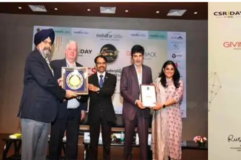 Award ceremony at the India CSR Leadership Summit 2019