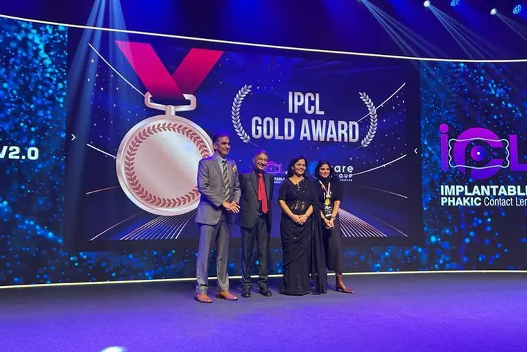 The IPCL Gold Award ceremony on stage